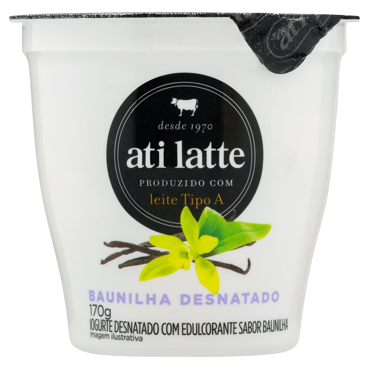 Iogurte Desnatado Baunilha Atilatte Copo 170g
