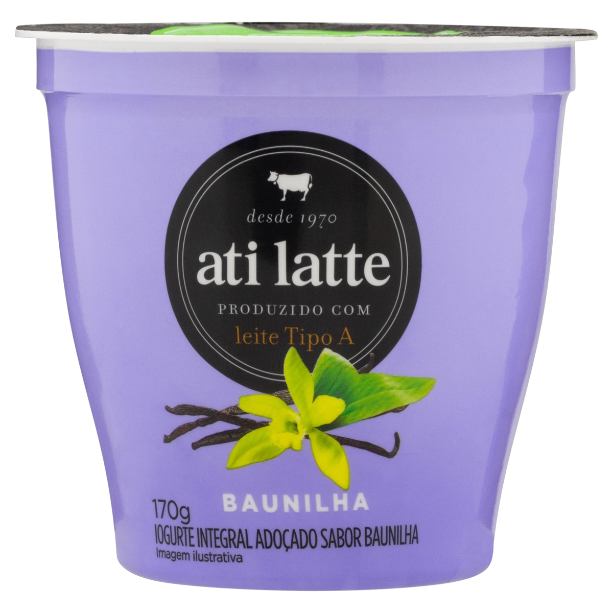 Iogurte Integral Baunilha Atilatte Copo 170g