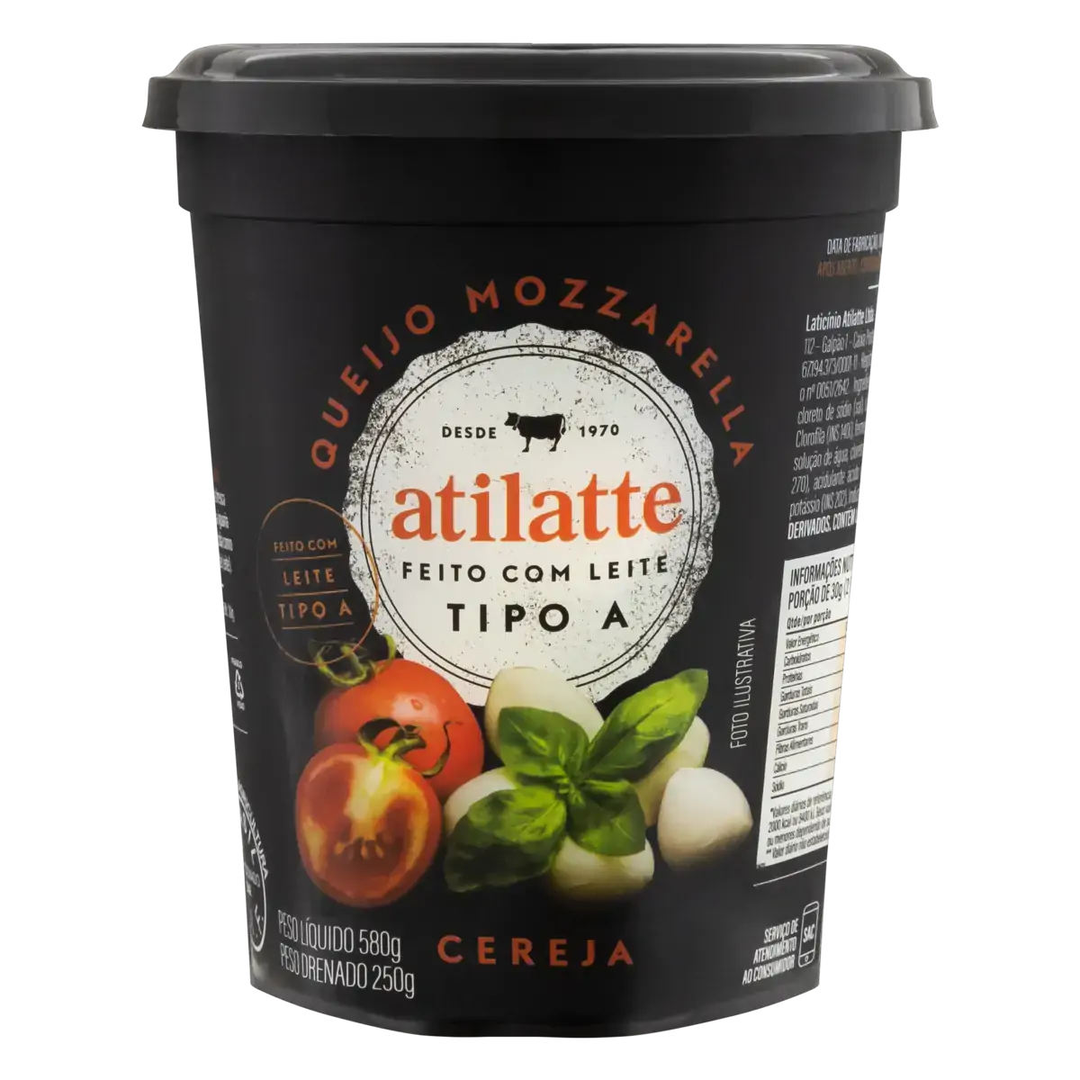 Queijo Mussarela Cereja Atilatte 250g