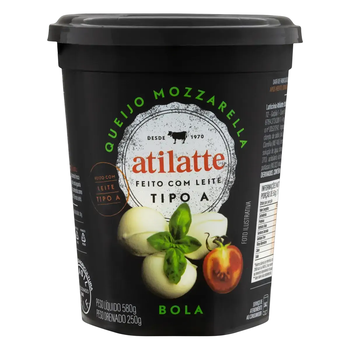 Queijo Mussarela Bola Atilatte 250g