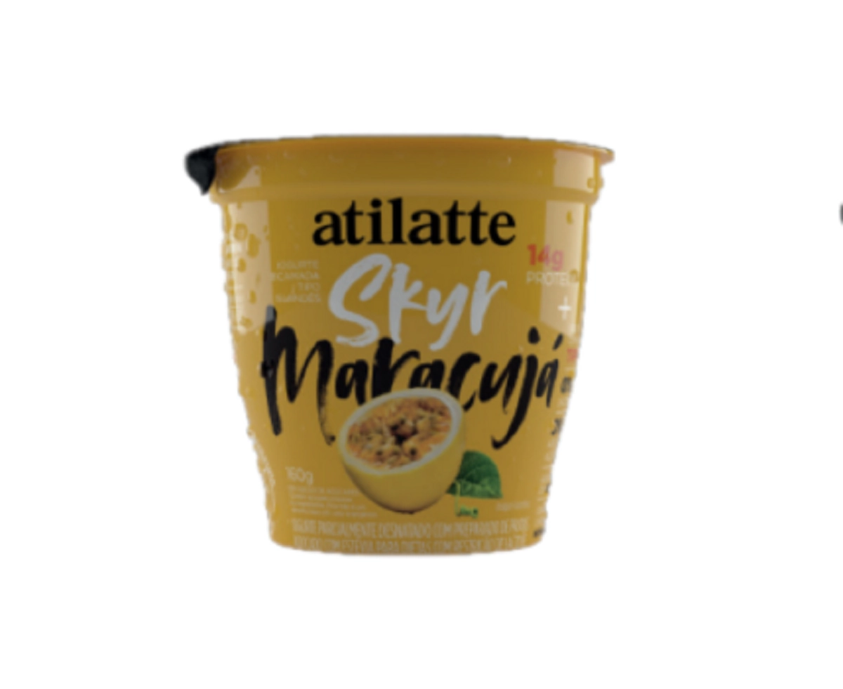 Iogurte Parcialmente Desnatado Skyr Maracujá Zero Lactose Atilatte Pote 160g