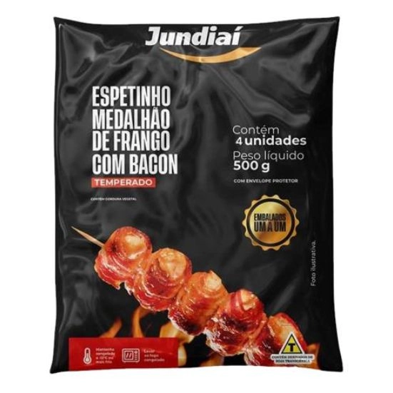 Espetinho Jundiai Sobrecoxa Temp Cong 480 Gr