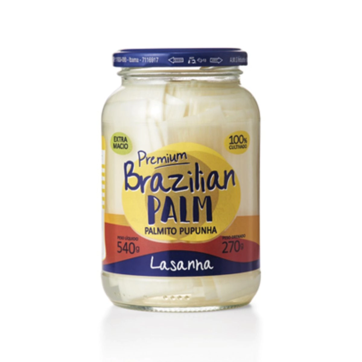 Palmito Pupunha Rodelas Brazilian Vidro 540g