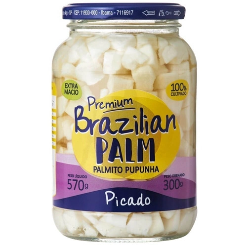 Palmito Brazilian 300g Pupunha Picado