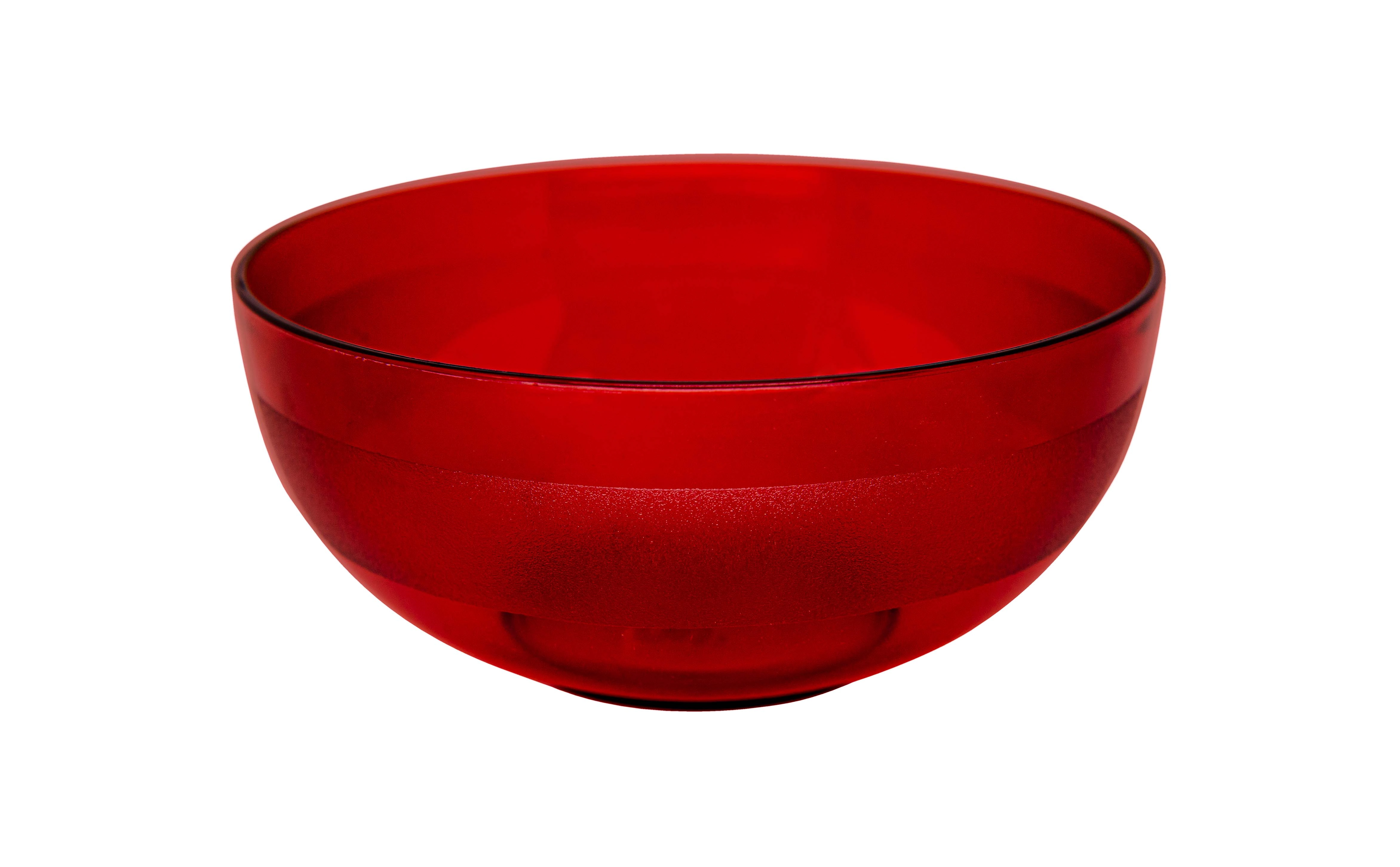 Saladeira Redonda Sfera 650ml Vermelha