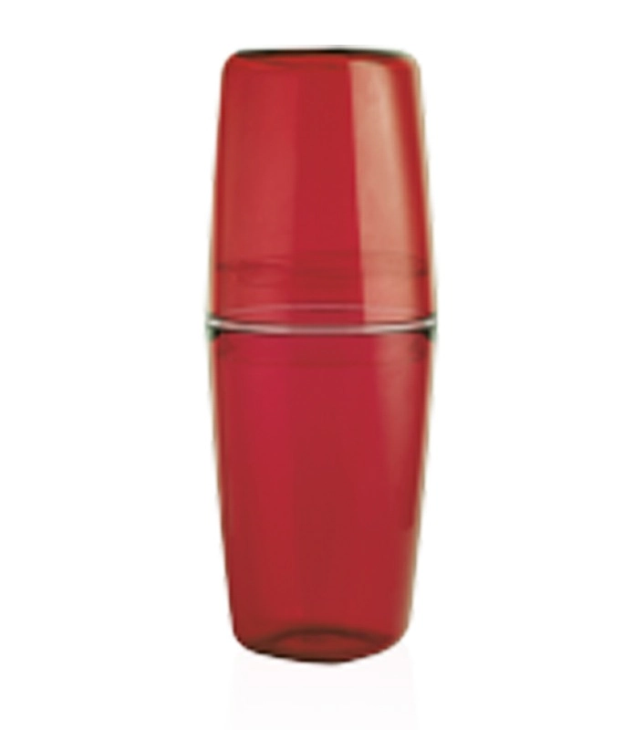 Porta Escova Tule Vermelho Ou