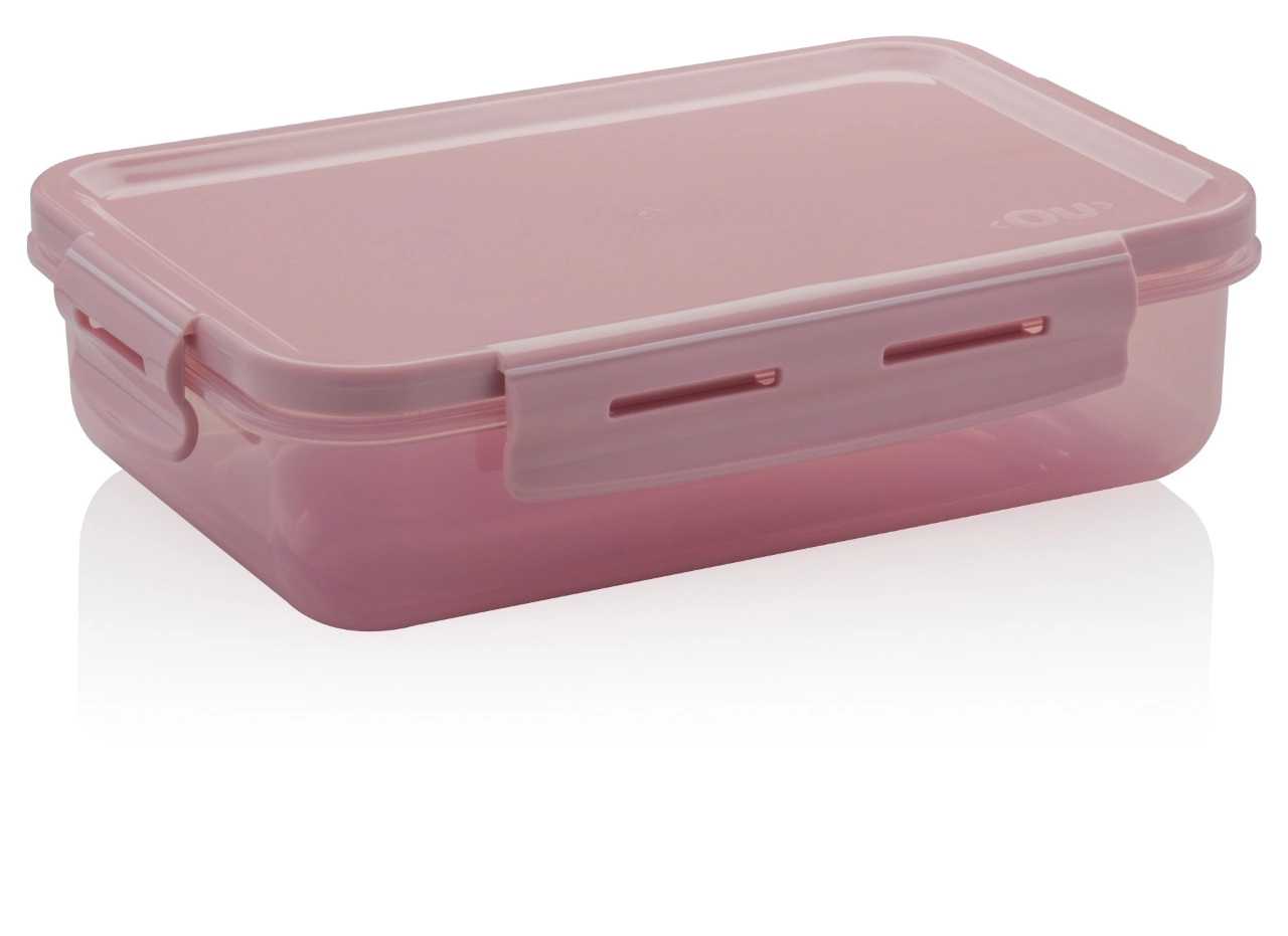 Pote Click Ou Rosa Retangular 870ml