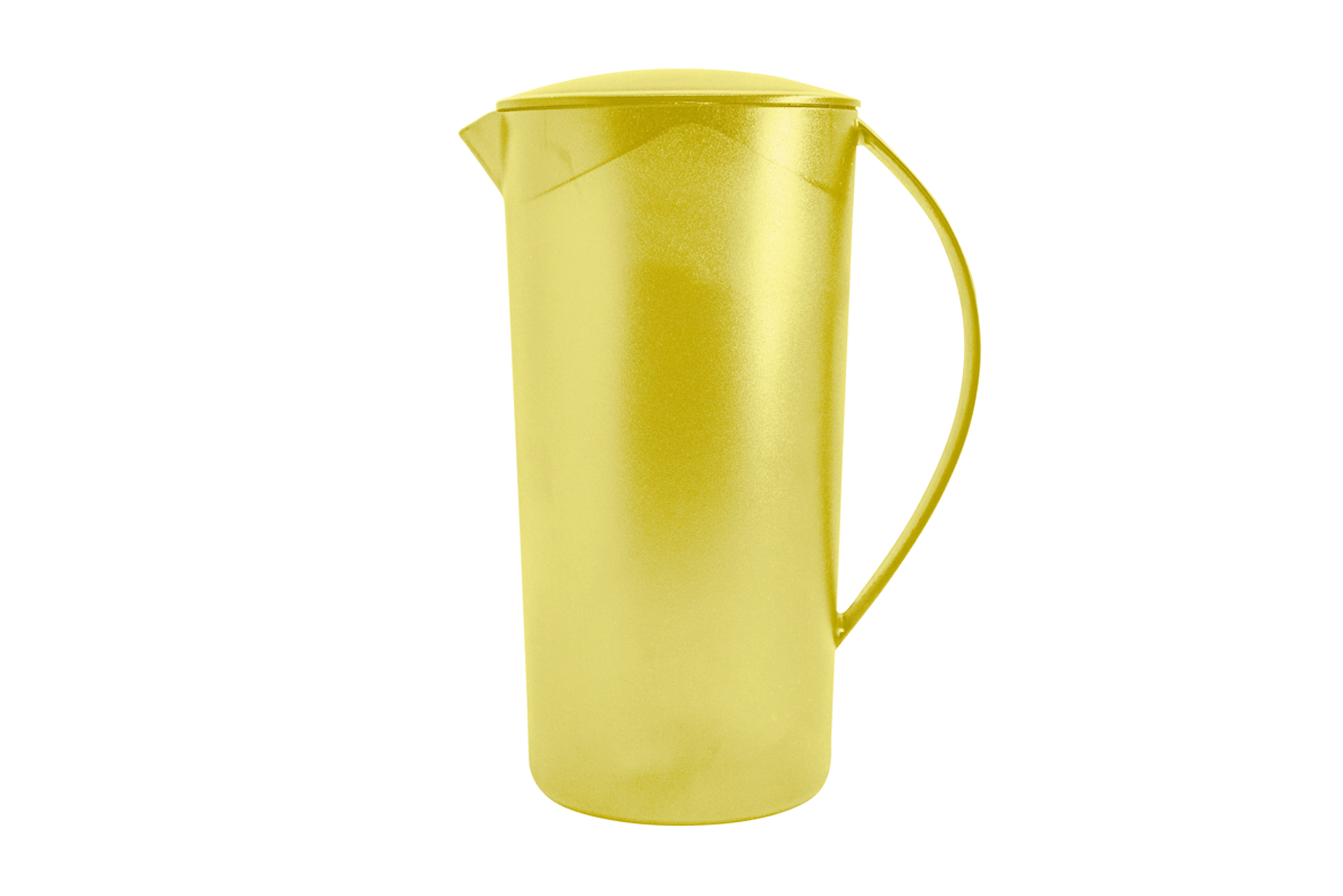 Jarra Redonda Cristal 2l Amarelo Abacaxi Ou