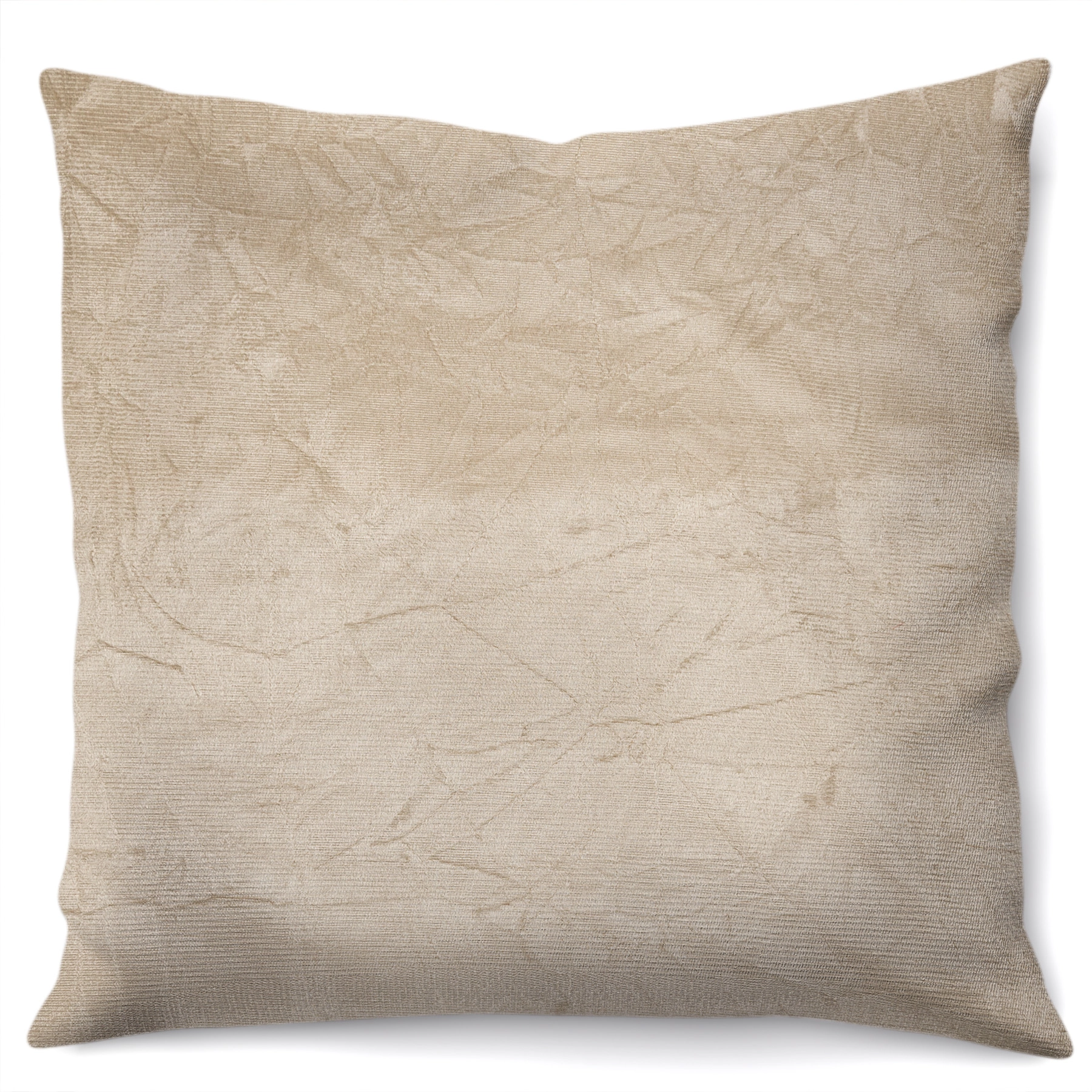 Almofada Artesanal Sued Bege 43x43cm