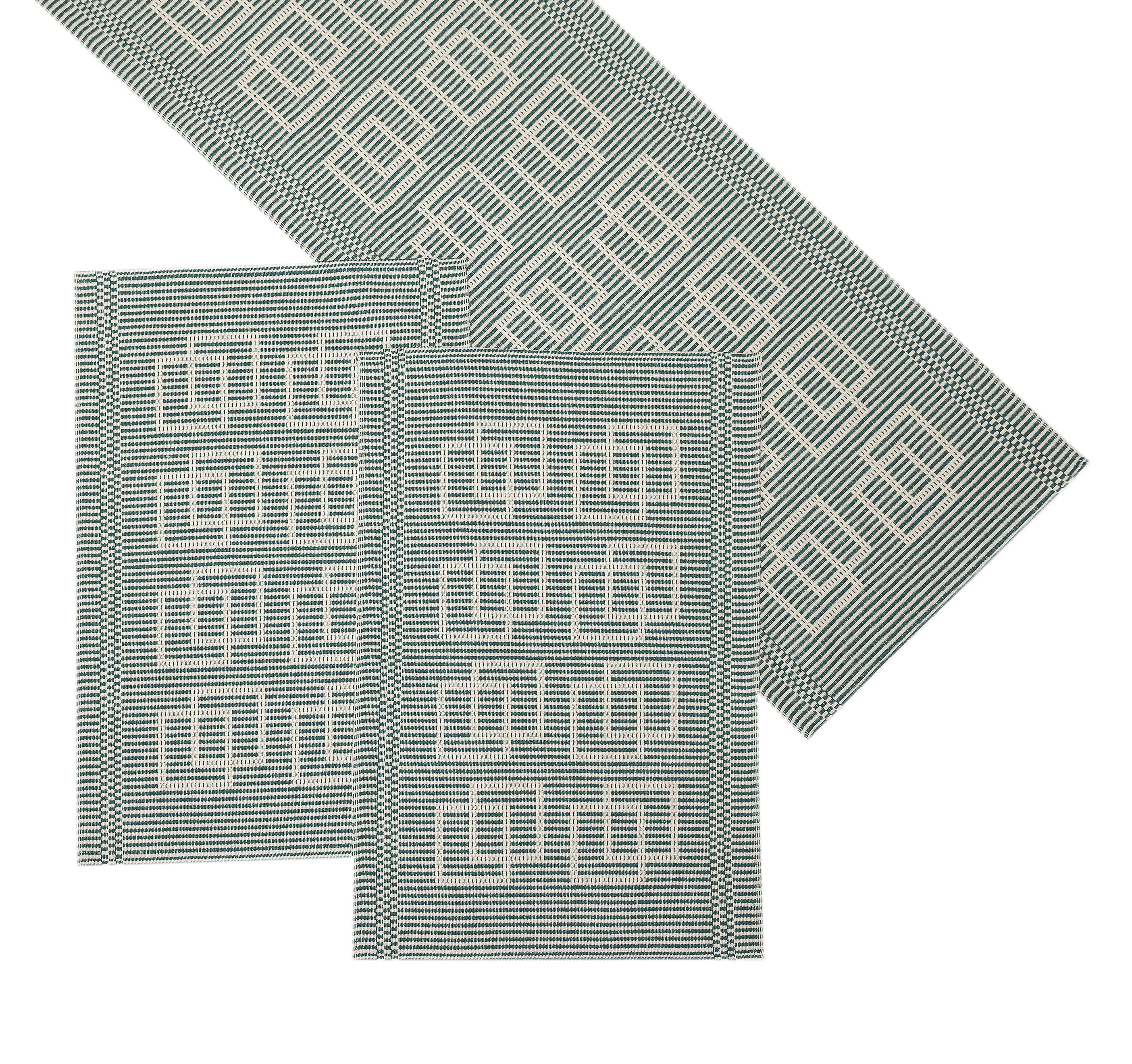 Trilho Artesanal Rib D.3 Verde Musgo 47x70cm