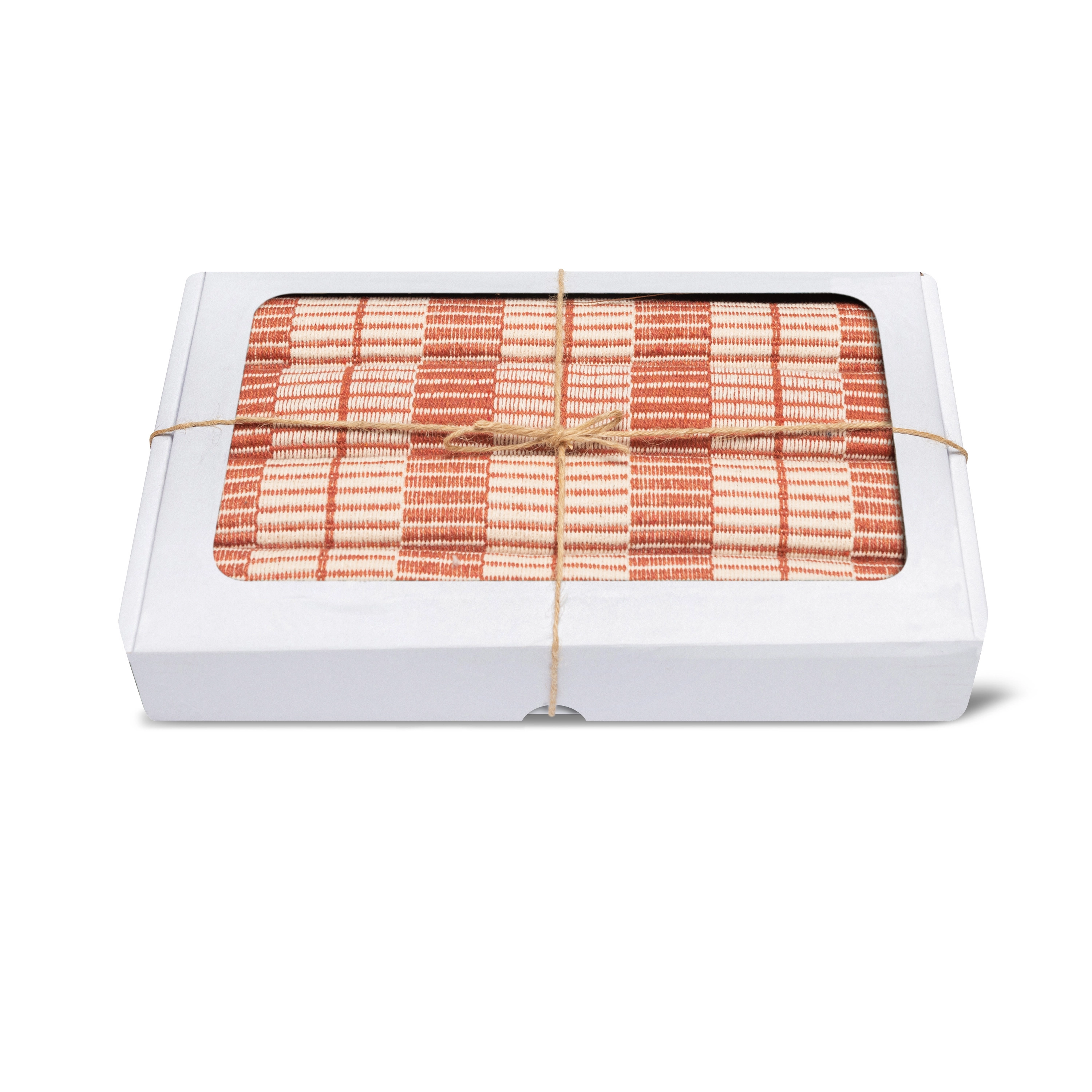 Kit Americano Artesanal 4 Pcs Rib Ocre Queimado Est.05