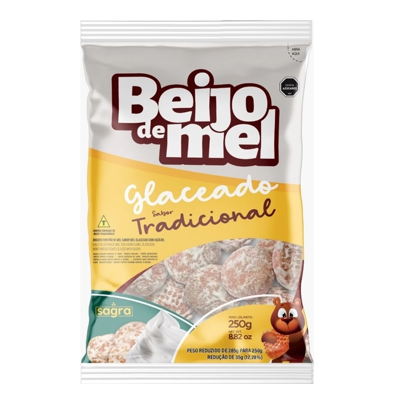 Bisc.beijo De Mel Sagra 250g Glaceado