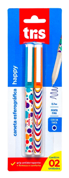 Caneta Esferografica Tris Happy 2un 604268 Summit