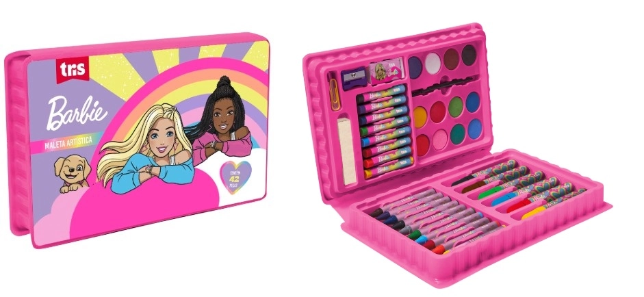 Maleta Para Colorir Barbie Tris Pt 42 Un