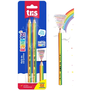 Lapis Cor Tris Rainbow 2un