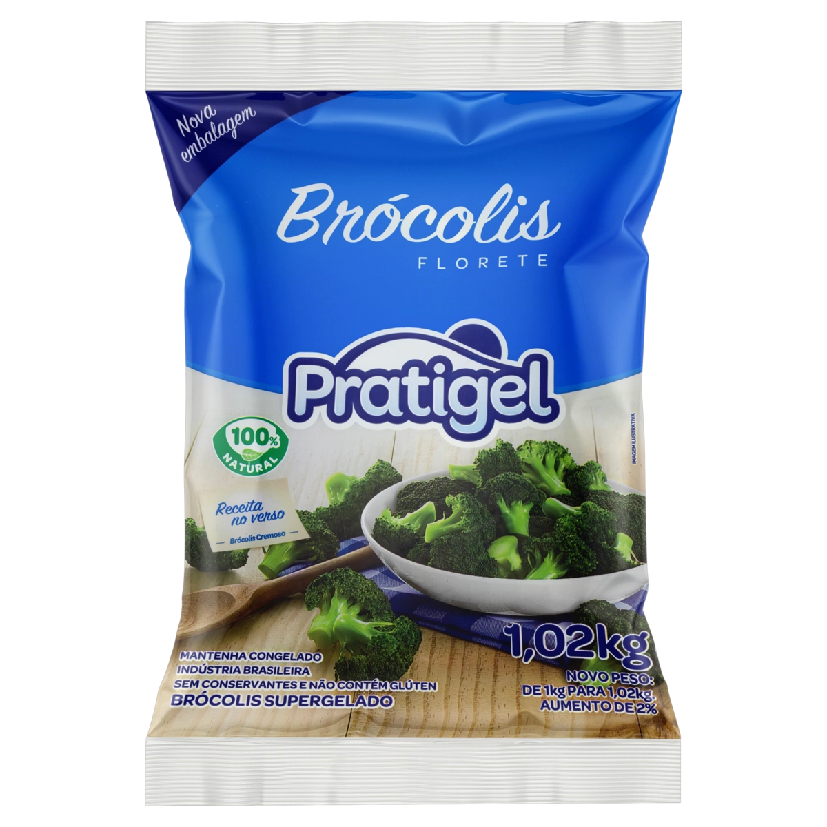Brócolis Florete Pratigel Pacote 1,02kg
