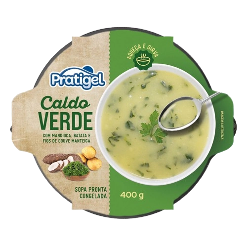 Caldo Verde Congelado Pratigel Pote 400g