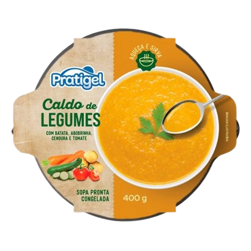 Caldo Congelado Legumes Pratigel Pote 400g