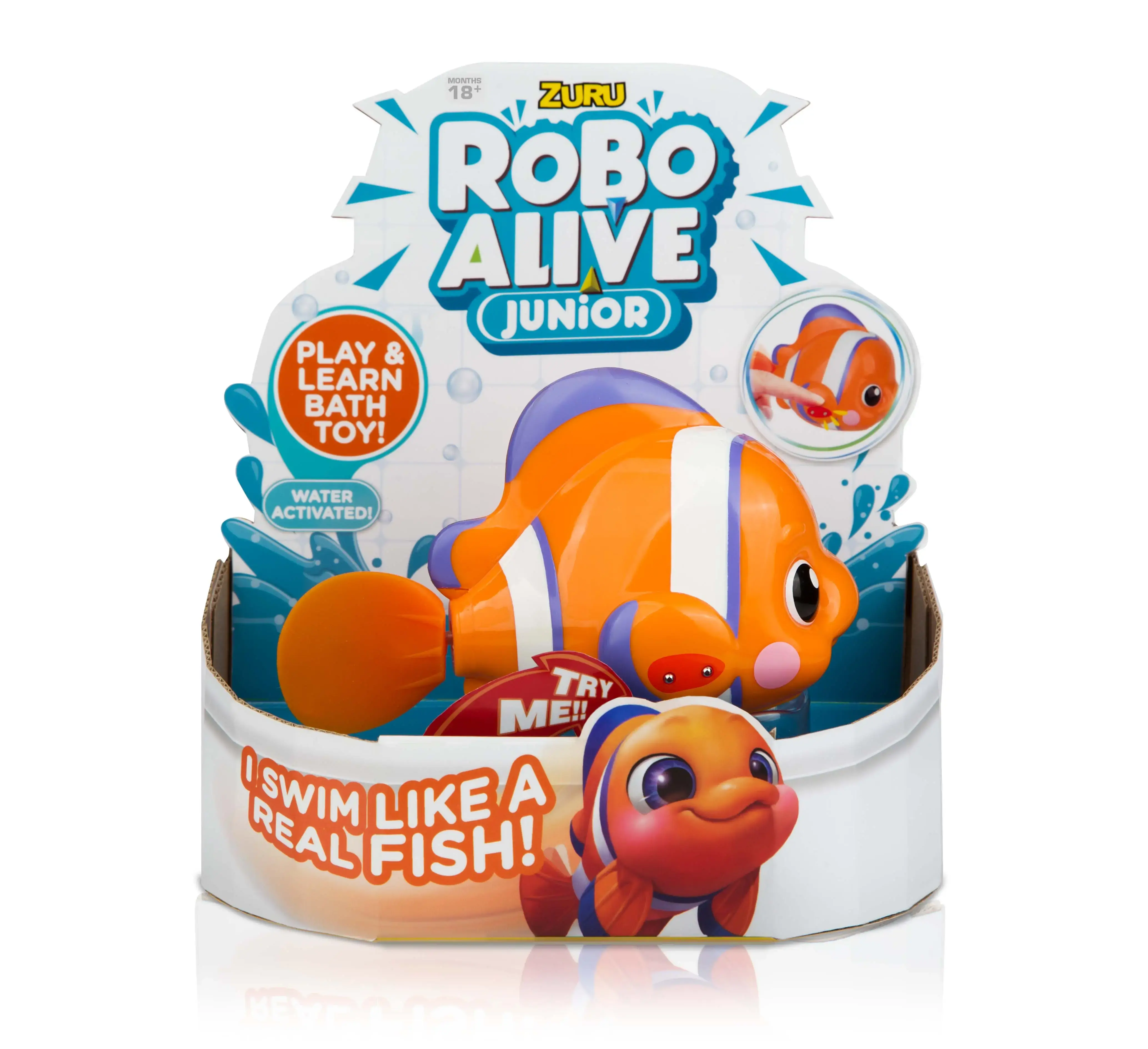 Robo Alive Junior Pato Croco Peixe Ref 1117 Candide