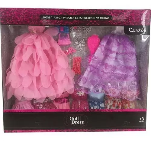 Vestido Para Boneca Doll Dress C/9 Pcs Candide