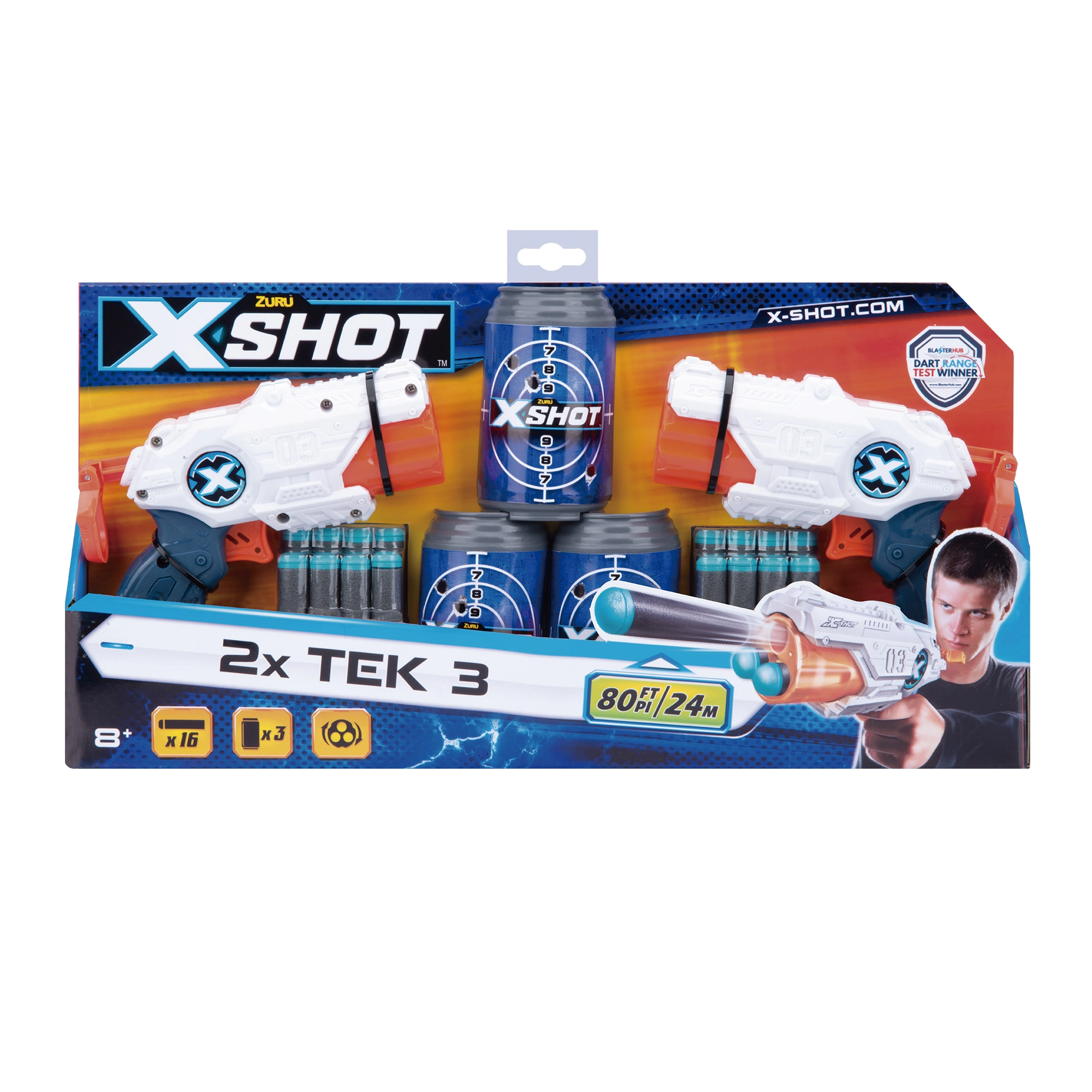 Conjunto De Lançadores De Dardos Com Alvos X Shot Micro X3 Double Candide