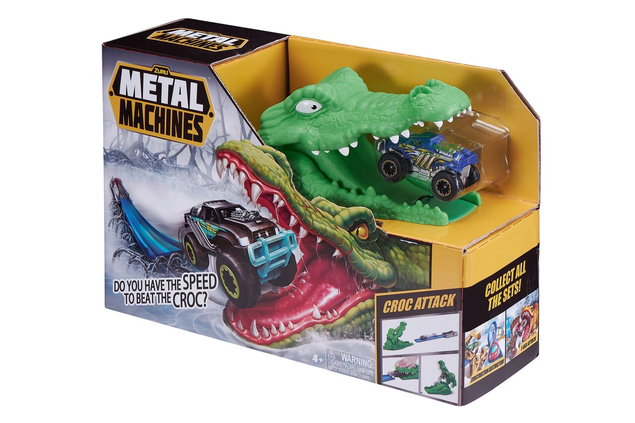 Pista Carrinho Croc Attack Candide Metal Machines