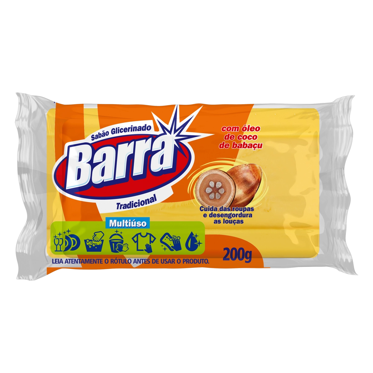 Sabao Pedra Barra Glicerinado 180g Tradicional