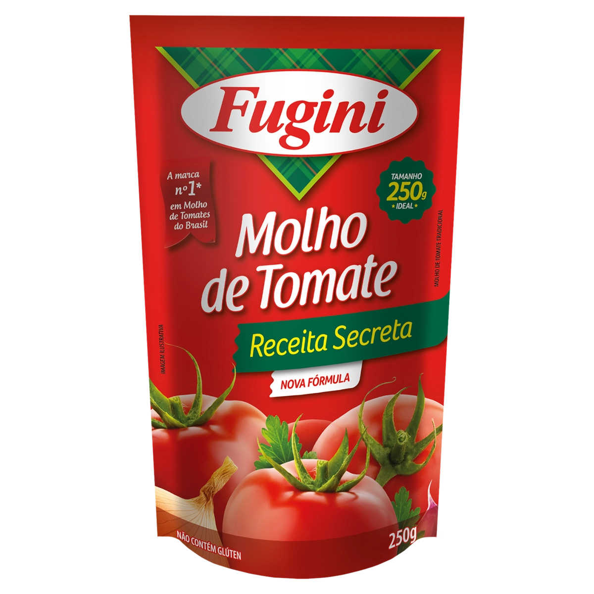 Molho De Tomate Tradicional Fugini Sachê 250g