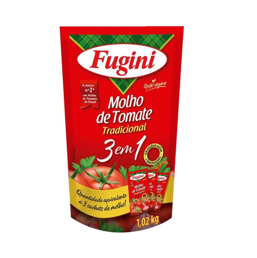 Molho Tom Fugini Sc 1,020kg Trad