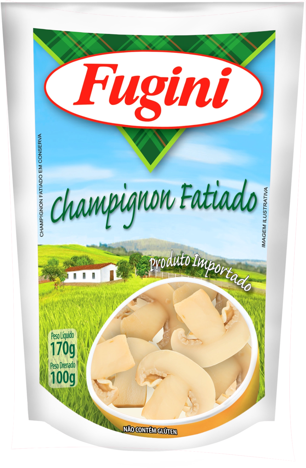 Champignon Fugini Fatiado Sache