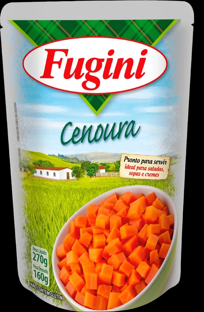 Cenoura Em Conserva Fugini Sachê 160g