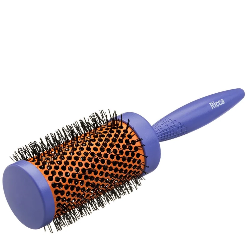 Escova Para Cabelo Roxa Cerâmica Ricca Premium 43