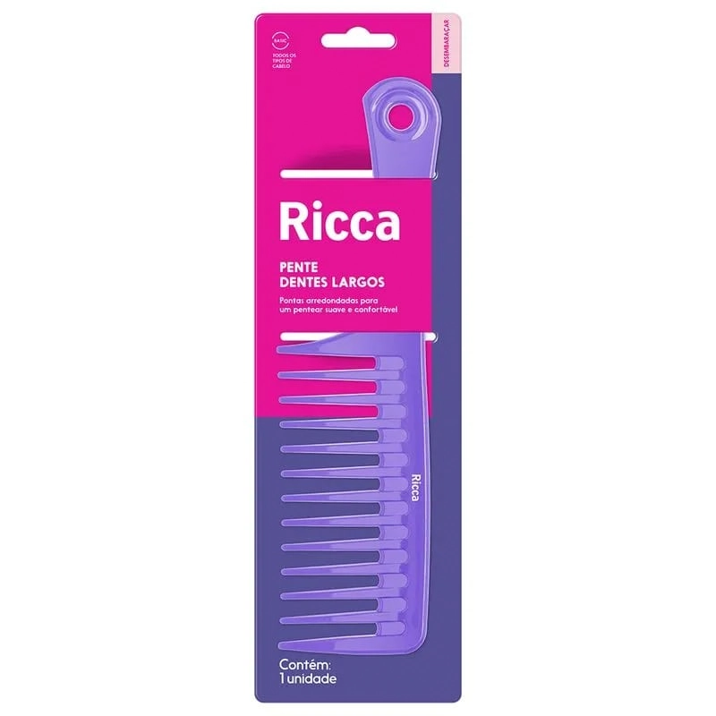 Pente Basic Ref. 990 Dentes Largos Ricca