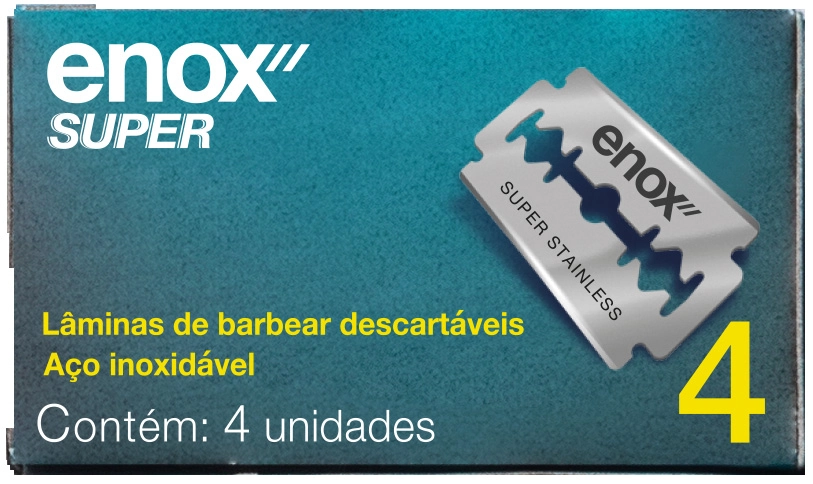Aparelho Descartavel P/barbear Enox Super 4un