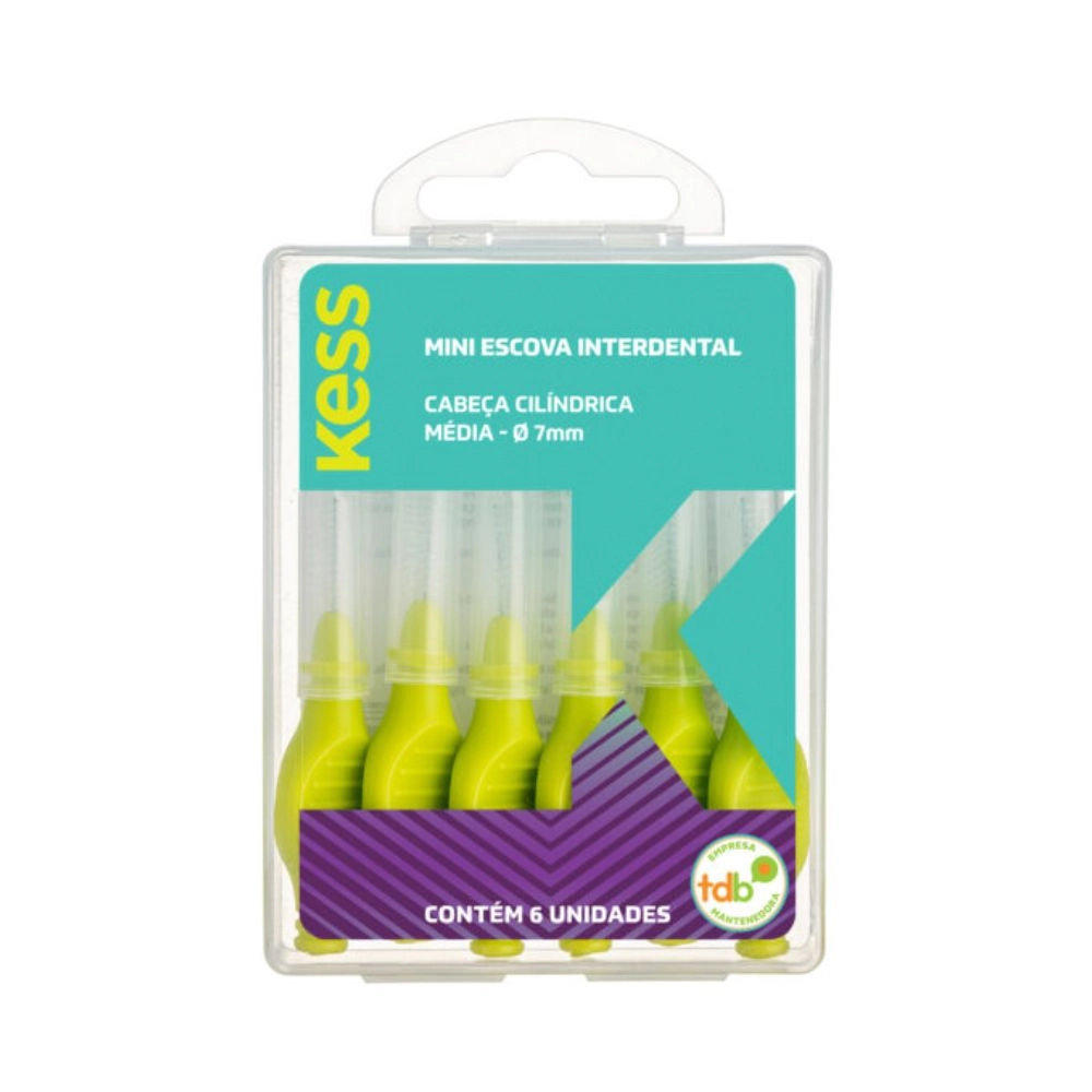Mini Escova Interdental Kess Cilindrica 7mm