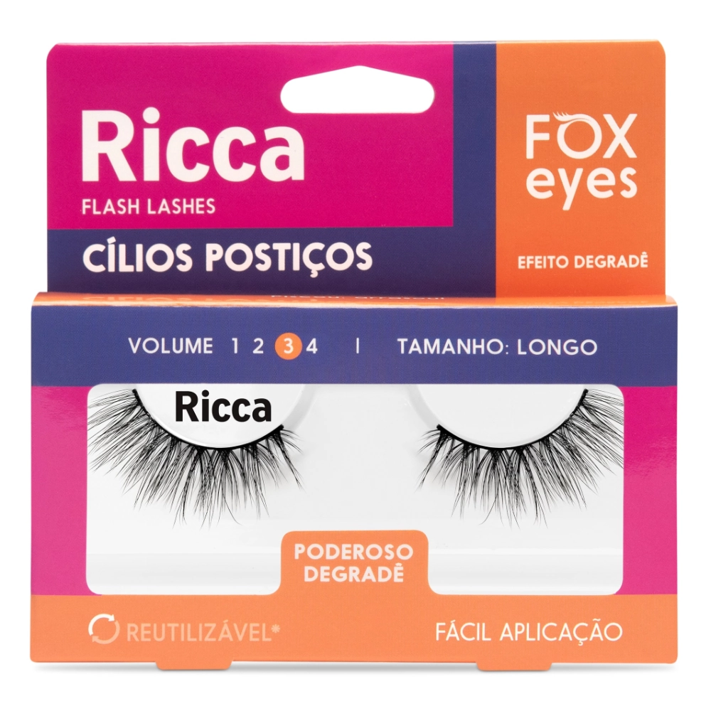 Cilios Fox Eyes Poderoso Degrade Ricca
