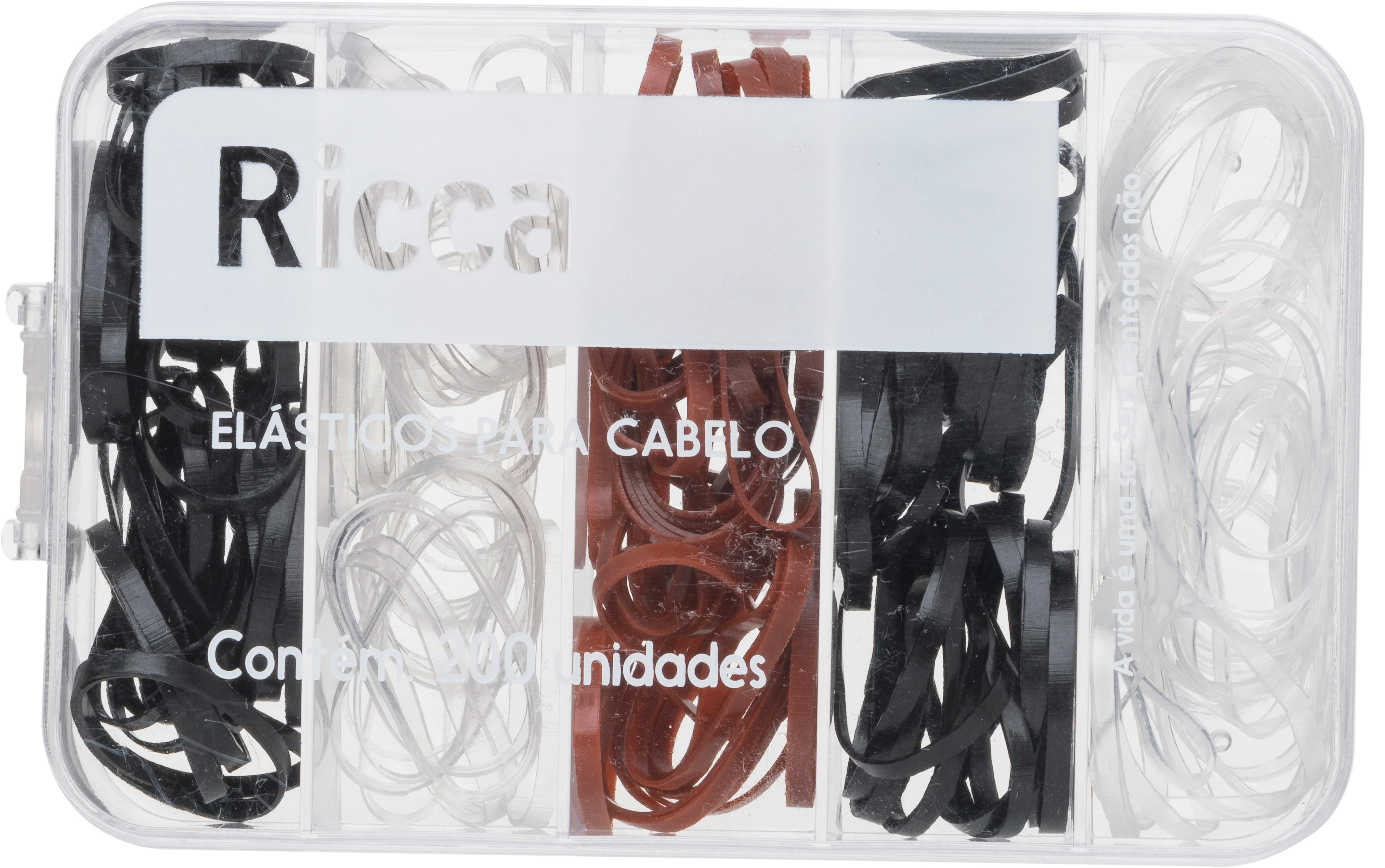 Elasticos Invisiveis Ref. 3344 Com 200 Unidades C/ Case Ricca