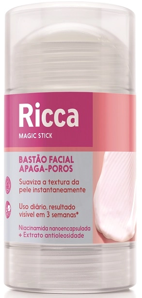 Bastão Facial Apaga Poros Ricca Magic Stick Frasco 80g