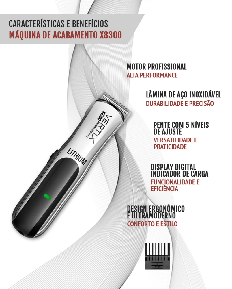 Maquina P/corte Maestral Vertix Acabamento S/ Cabo C/ Bateria Lithium X8300 Biv 1un