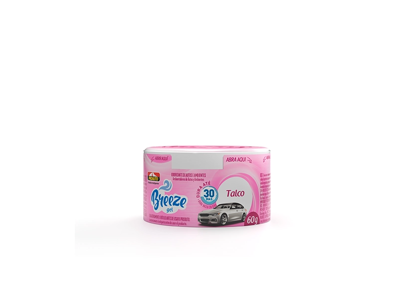 Odorizador Gel De Autos E Ambientes Talco Proauto Breeze Pote 60g