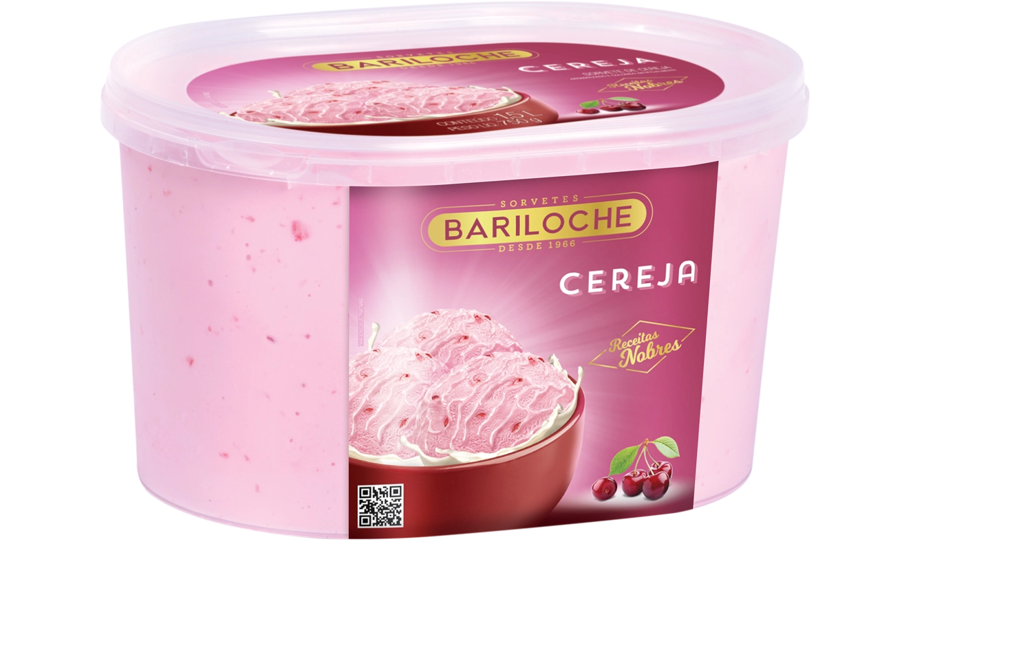 Sorvete Cereja Pt 1,5l 4x1,5l
