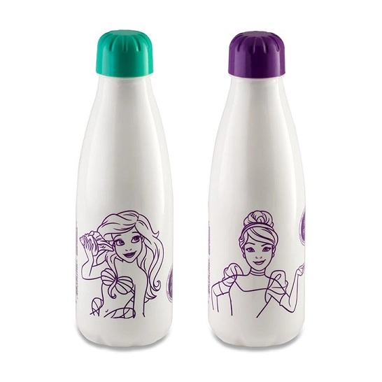 Garrafa Pet Paris Plasduran 600ml Princesas