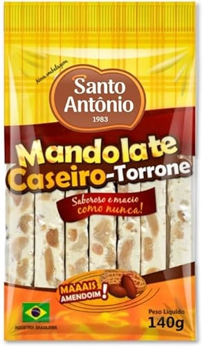 Mandolate Torrone Caseiro Santo Antônio Pacote 140g