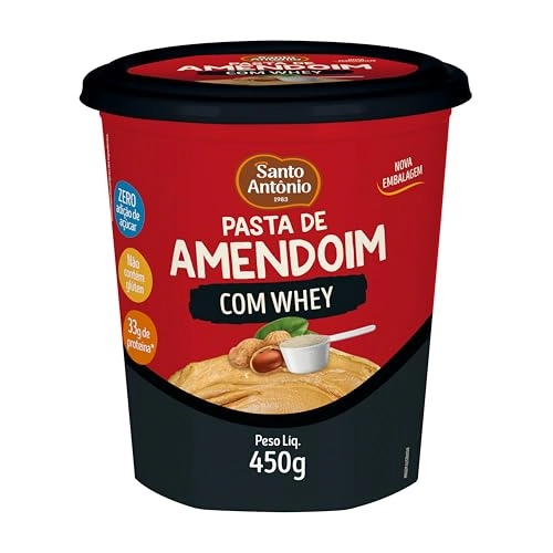 Pasta Amendoim S.antonio Whey 450g