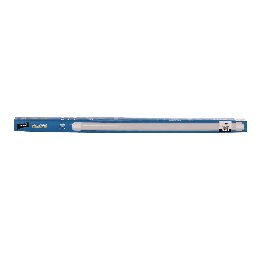 Lampada Golden Tubular 09w Branca Bivolt