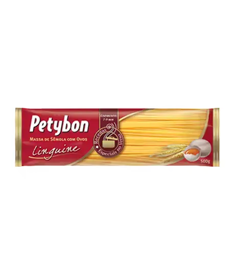 Macarrão De Sêmola Com Ovos Linguine Petybon Pacote 500g