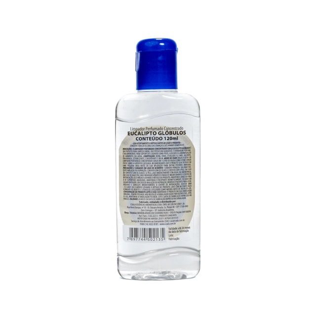 Limpador Perfumado Concentrado Eucalipto Glóbulos Coala Squeeze 120ml