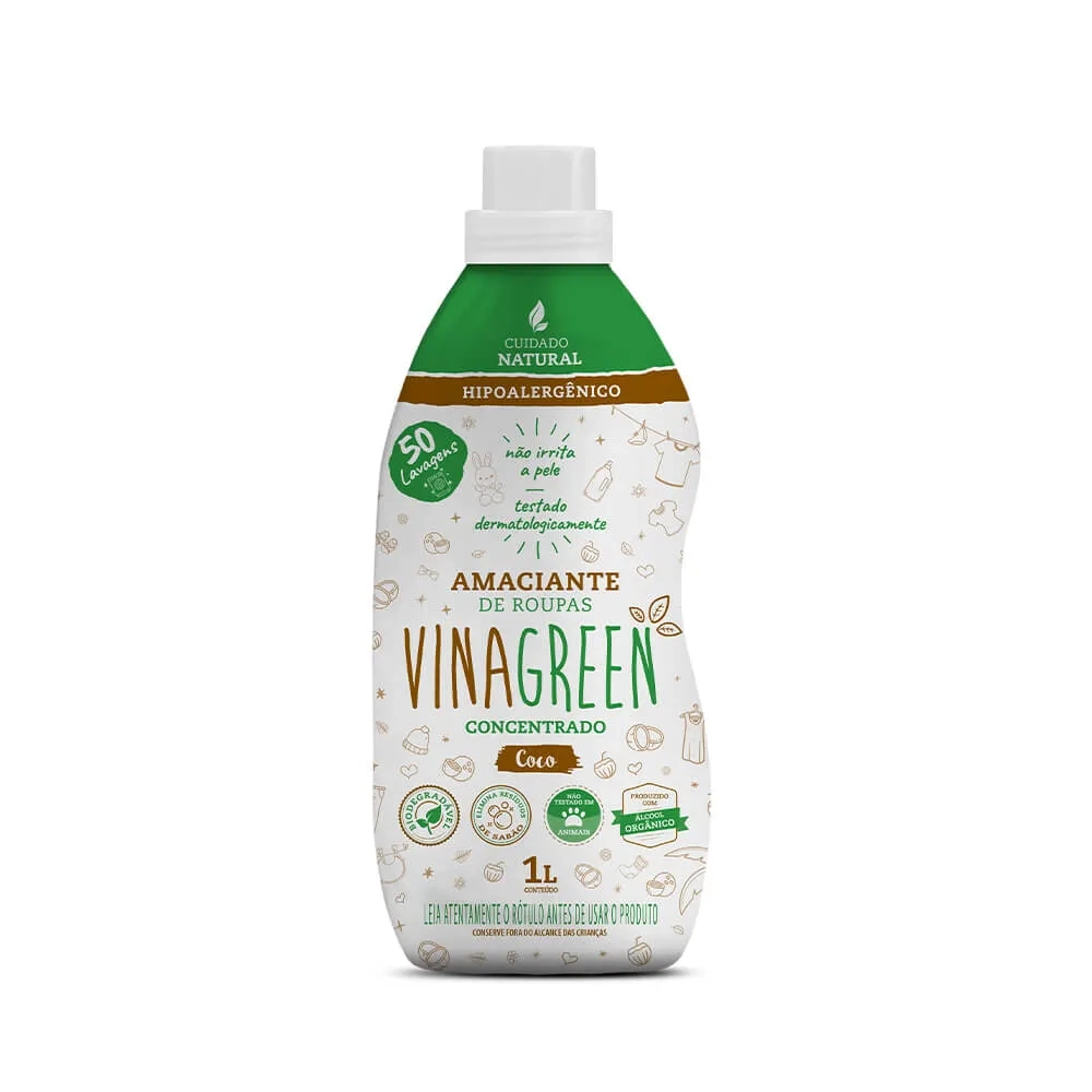Amac Roupa Conc Vinagreen Coco 1l