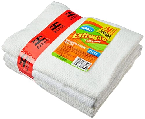 Pano Esfregao 40x67 Com 4 Unidades Alklin
