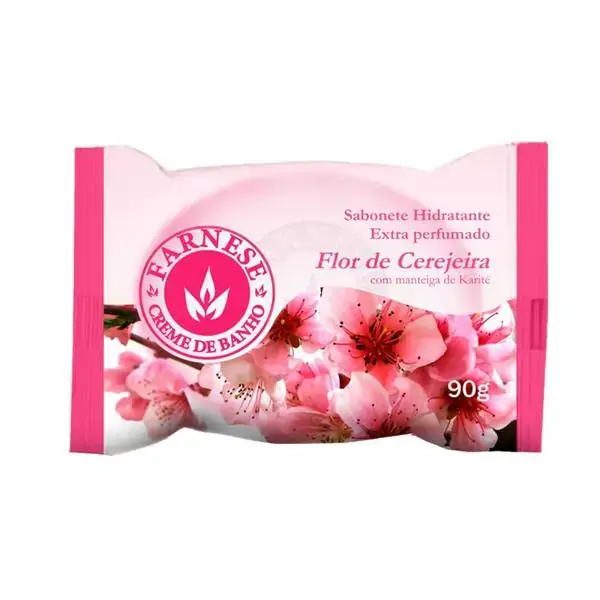 Sabonete Barra Hidratante Flor De Cerejeira Farnese Flow Pack 85g